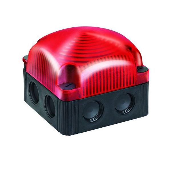 853.110.60 Werma  LED Beacon 853  230vAC 1:RED Double Flash IP66/67 Base Mount